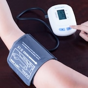 FLEMING SUPPLY Adult Blood Pressure Cuff Electronic Digital Upper Arm Heart Monitor, LCD Display, Personal Tracker 904670TGZ